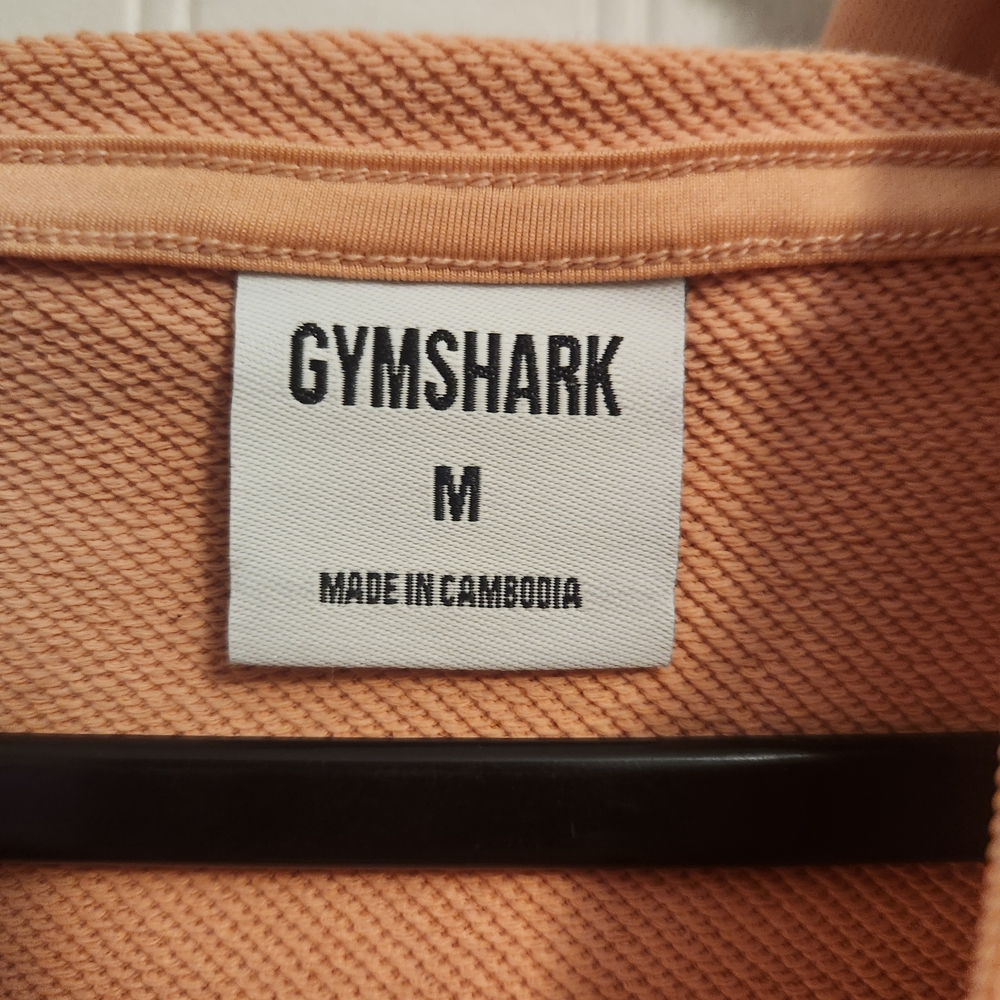 Women's Gymshark Whitney Simmons Crop Peach Hoodie Top - Picture 2 of 5